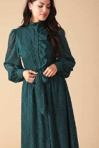 HANDLED IT WOVEN MIDI DRESS - By Baano