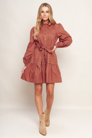AESTHETIC POSE WOVEN MINI DRESS - By Baano
