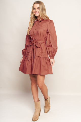 AESTHETIC POSE WOVEN MINI DRESS - By Baano