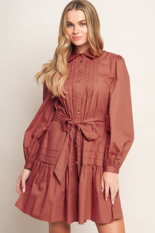 AESTHETIC POSE WOVEN MINI DRESS - By Baano