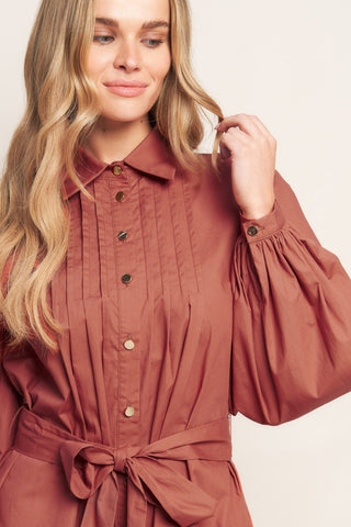 AESTHETIC POSE WOVEN MINI DRESS - By Baano