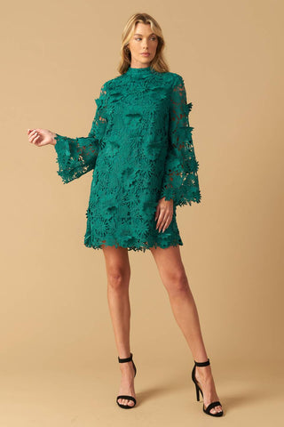 IN THE FLOW WOVEN LACE MINI DRESS - By Baano