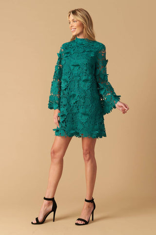 IN THE FLOW WOVEN LACE MINI DRESS - By Baano