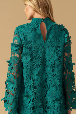 IN THE FLOW WOVEN LACE MINI DRESS - By Baano