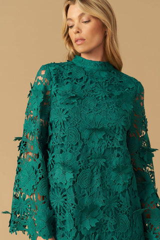 IN THE FLOW WOVEN LACE MINI DRESS - By Baano