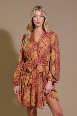 DEEPLY DELIGHTFUL WOVEN MINI DRESS - By Baano