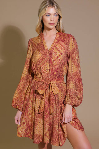 DEEPLY DELIGHTFUL WOVEN MINI DRESS - By Baano