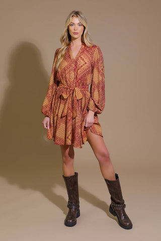 DEEPLY DELIGHTFUL WOVEN MINI DRESS - By Baano
