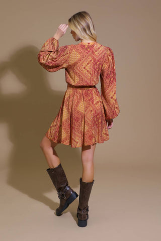DEEPLY DELIGHTFUL WOVEN MINI DRESS - By Baano