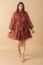 ARTISTIC ESSENCE WOVEN MINI DRESS - By Baano