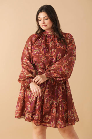 ARTISTIC ESSENCE WOVEN MINI DRESS - By Baano