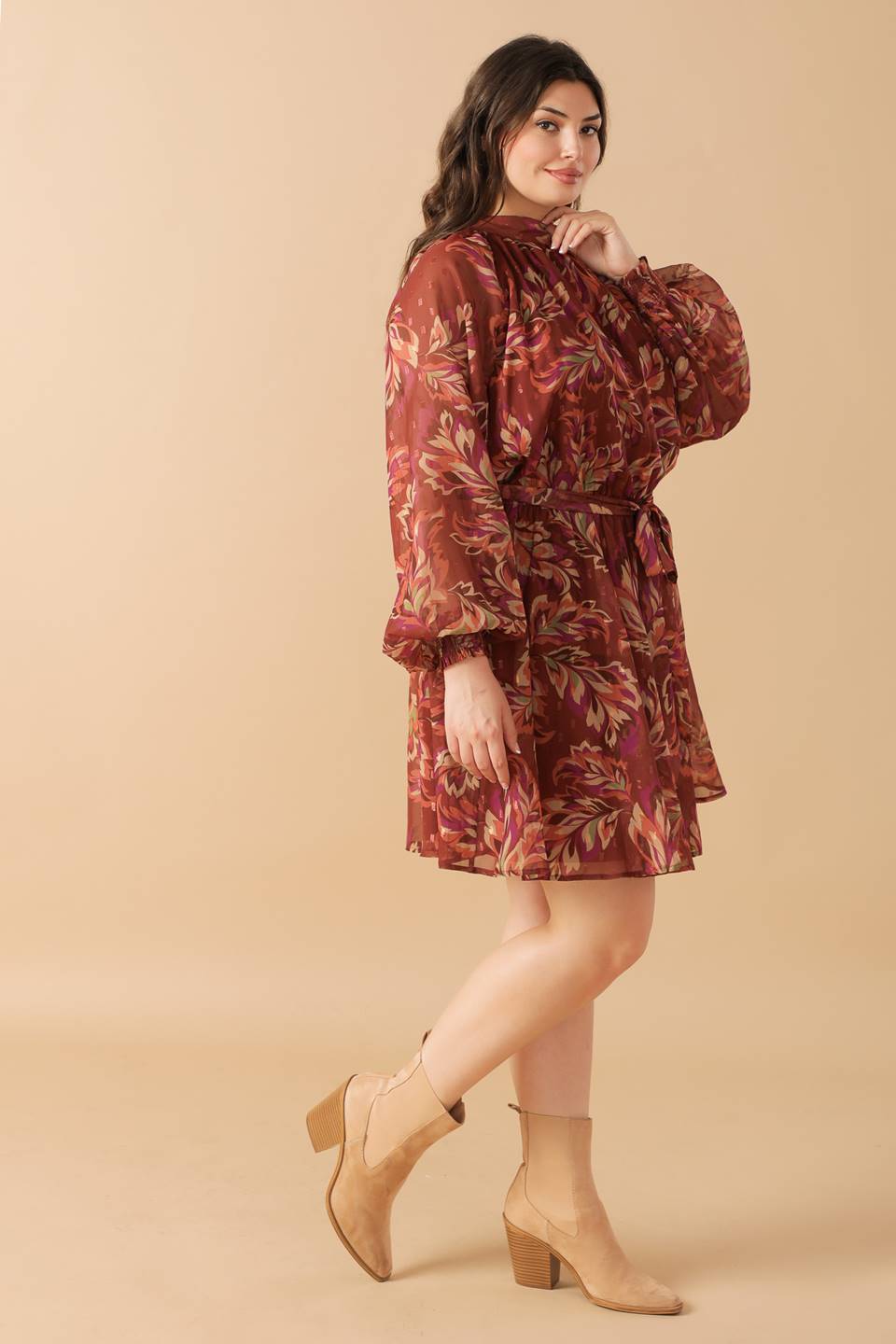 ARTISTIC ESSENCE WOVEN MINI DRESS - By Baano