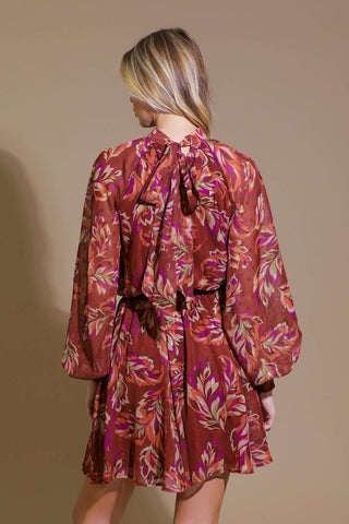 ARTISTIC ESSENCE WOVEN MINI DRESS - By Baano