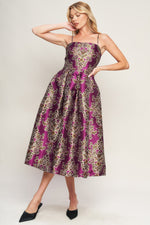 ALONG THE WAY WOVEN MIDI DRESS Flying Tomato