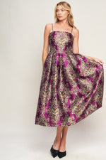 ALONG THE WAY WOVEN MIDI DRESS Flying Tomato