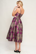 ALONG THE WAY WOVEN MIDI DRESS Flying Tomato