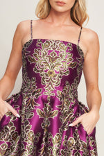 ALONG THE WAY WOVEN MIDI DRESS Flying Tomato