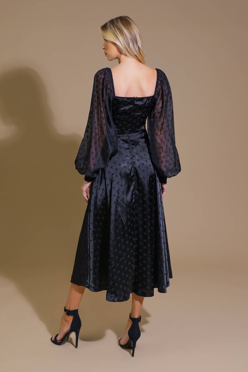 LUMINOUS VIBES WOVEN MIDI DRESS - By Baano