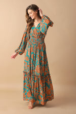 FLEETING FAUNA WOVEN MAXI DRESS - By Baano