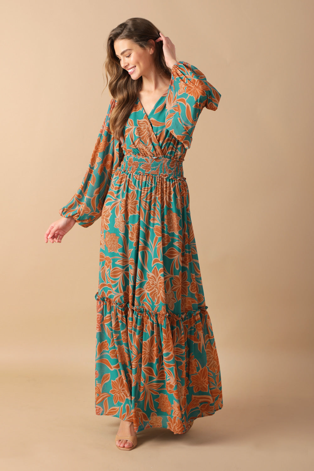 FLEETING FAUNA WOVEN MAXI DRESS - By Baano
