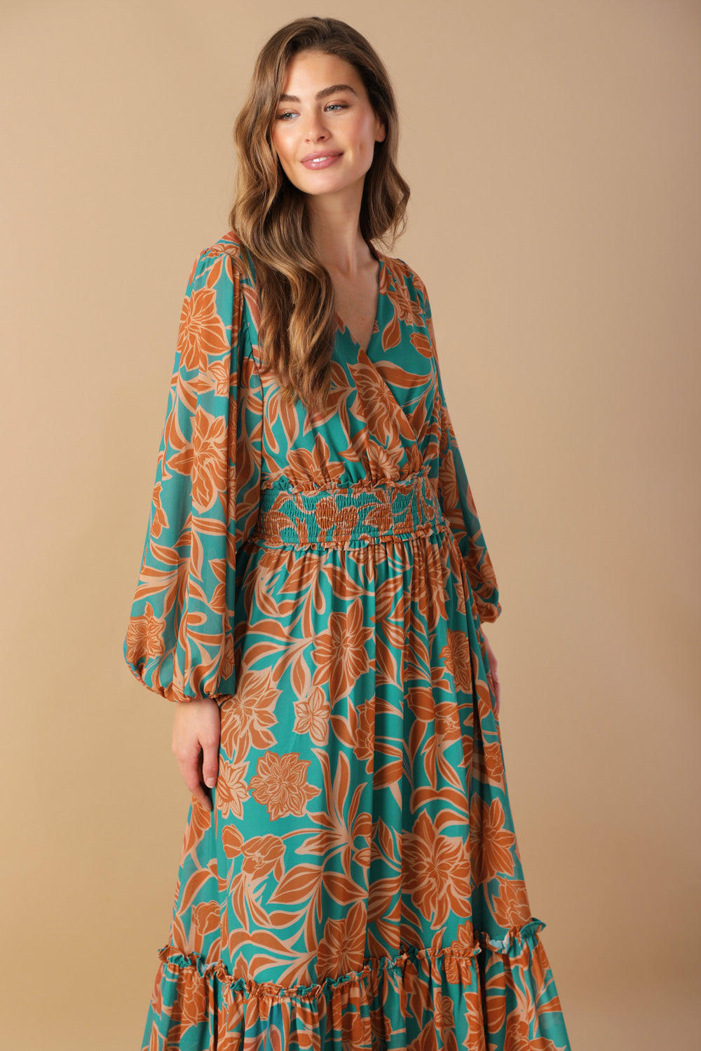 FLEETING FAUNA WOVEN MAXI DRESS - By Baano