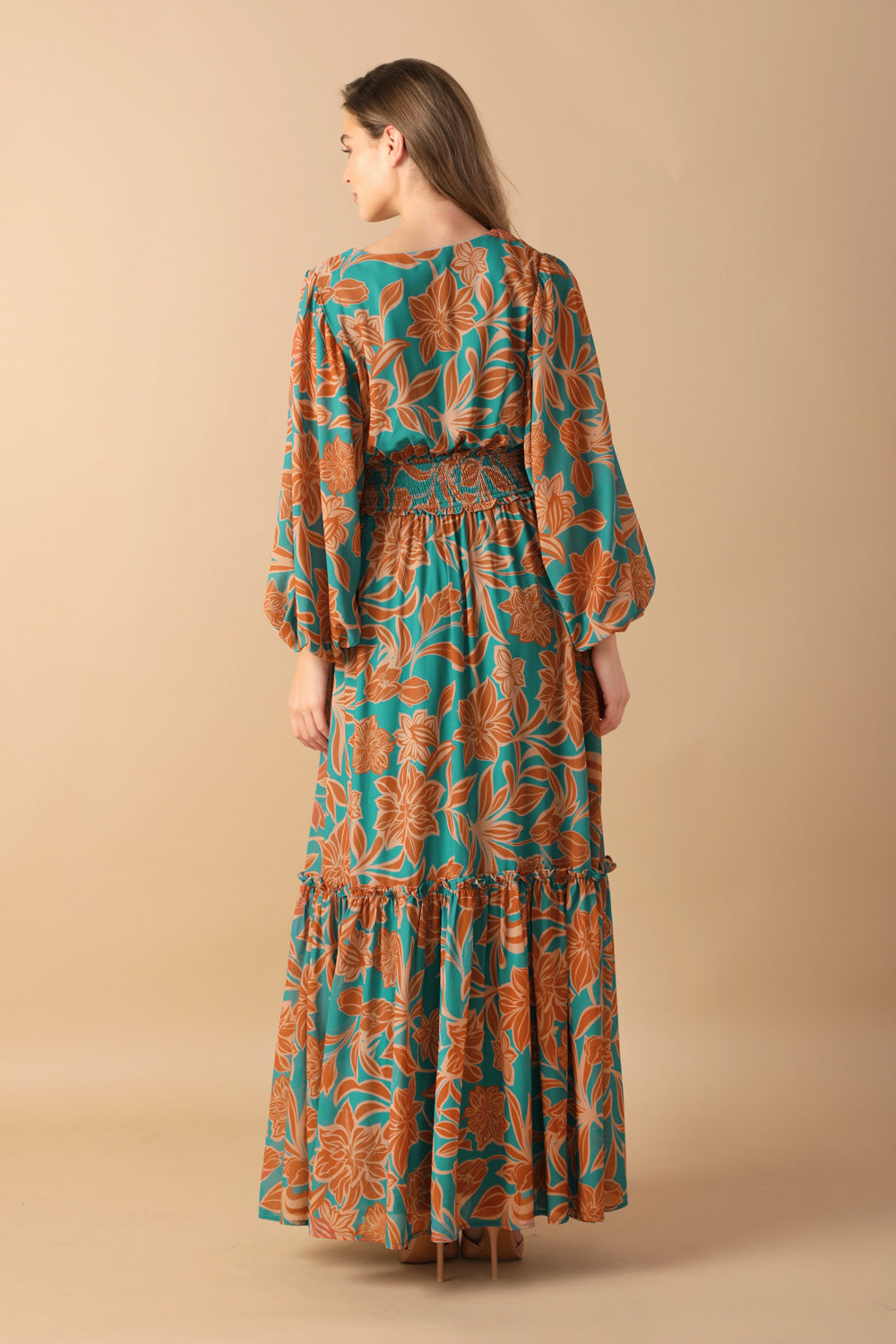 FLEETING FAUNA WOVEN MAXI DRESS - By Baano