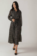 MOSSY MEADOW WOVEN MIDI DRESS - By Baano