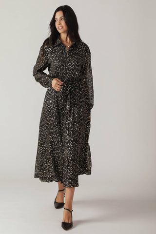 MOSSY MEADOW WOVEN MIDI DRESS - By Baano