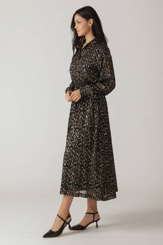 MOSSY MEADOW WOVEN MIDI DRESS - By Baano