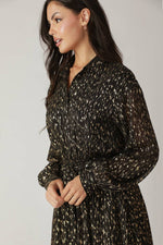 MOSSY MEADOW WOVEN MIDI DRESS - By Baano