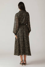 MOSSY MEADOW WOVEN MIDI DRESS - By Baano