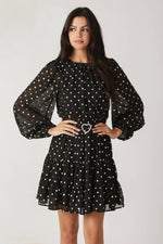 DANCING IN THE RAIN WOVEN MINI DRESS - By Baano