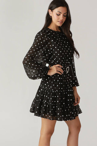 DANCING IN THE RAIN WOVEN MINI DRESS - By Baano