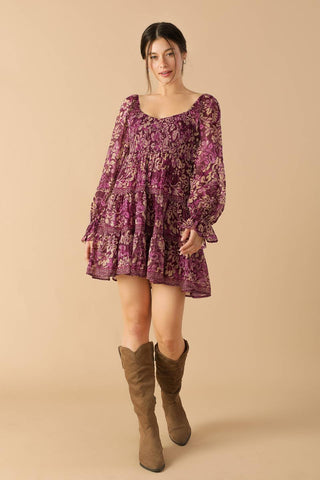 SERENE RADIANCE WOVEN MINI DRESS - By Baano