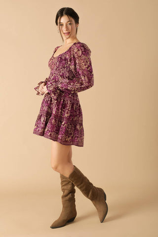 SERENE RADIANCE WOVEN MINI DRESS - By Baano