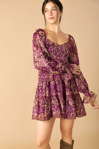 SERENE RADIANCE WOVEN MINI DRESS - By Baano