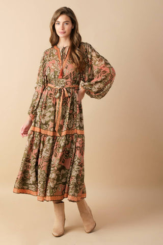 BACK AND FORTH WOVEN MIDI DRESS - By Baano