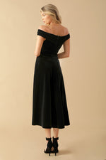BE THERE FOR YOU VELVET MIDI DRESS - By Baano