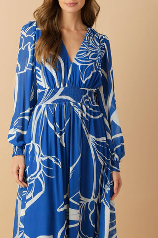 DANCING DEWDROPS WOVEN MAXI DRESS - By Baano