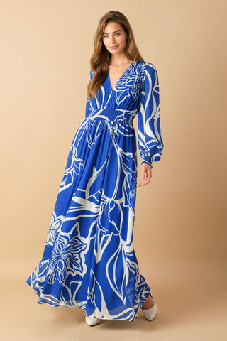 DANCING DEWDROPS WOVEN MAXI DRESS - By Baano