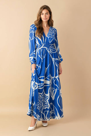DANCING DEWDROPS WOVEN MAXI DRESS - By Baano