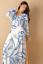 DANCING DEWDROPS WOVEN MAXI DRESS Flying Tomato