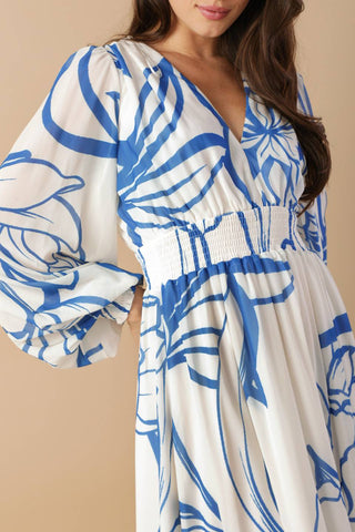 DANCING DEWDROPS WOVEN MAXI DRESS - By Baano