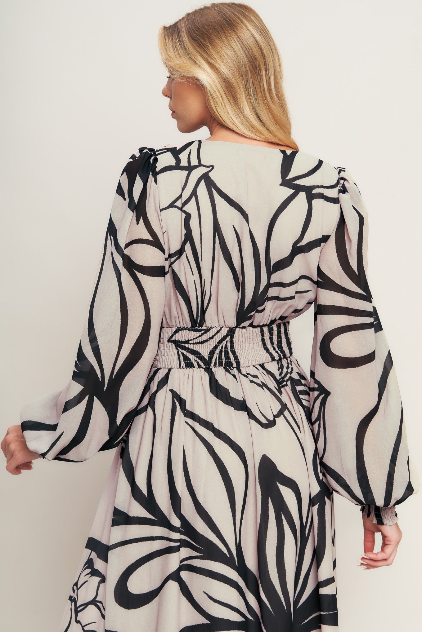 DANCING DEWDROPS WOVEN MAXI DRESS Flying Tomato