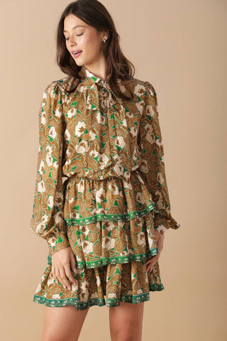OPEN PATH WOVEN MINI DRESS - By Baano