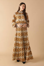 CELESTIAL CASCADE WOVEN MAXI DRESS - By Baano