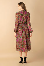 DRIFTING THOUGHTS WOVEN MIDI DRESS - By Baano