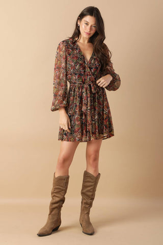 JUST CAN'T WAIT WOVEN MINI DRESS - By Baano
