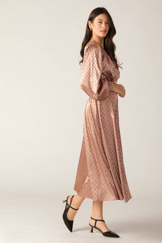 MOMENTS OF CLARITY WOVEN MIDI DRESS - By Baano
