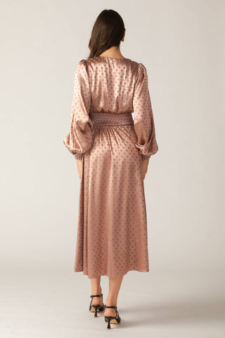 MOMENTS OF CLARITY WOVEN MIDI DRESS - By Baano